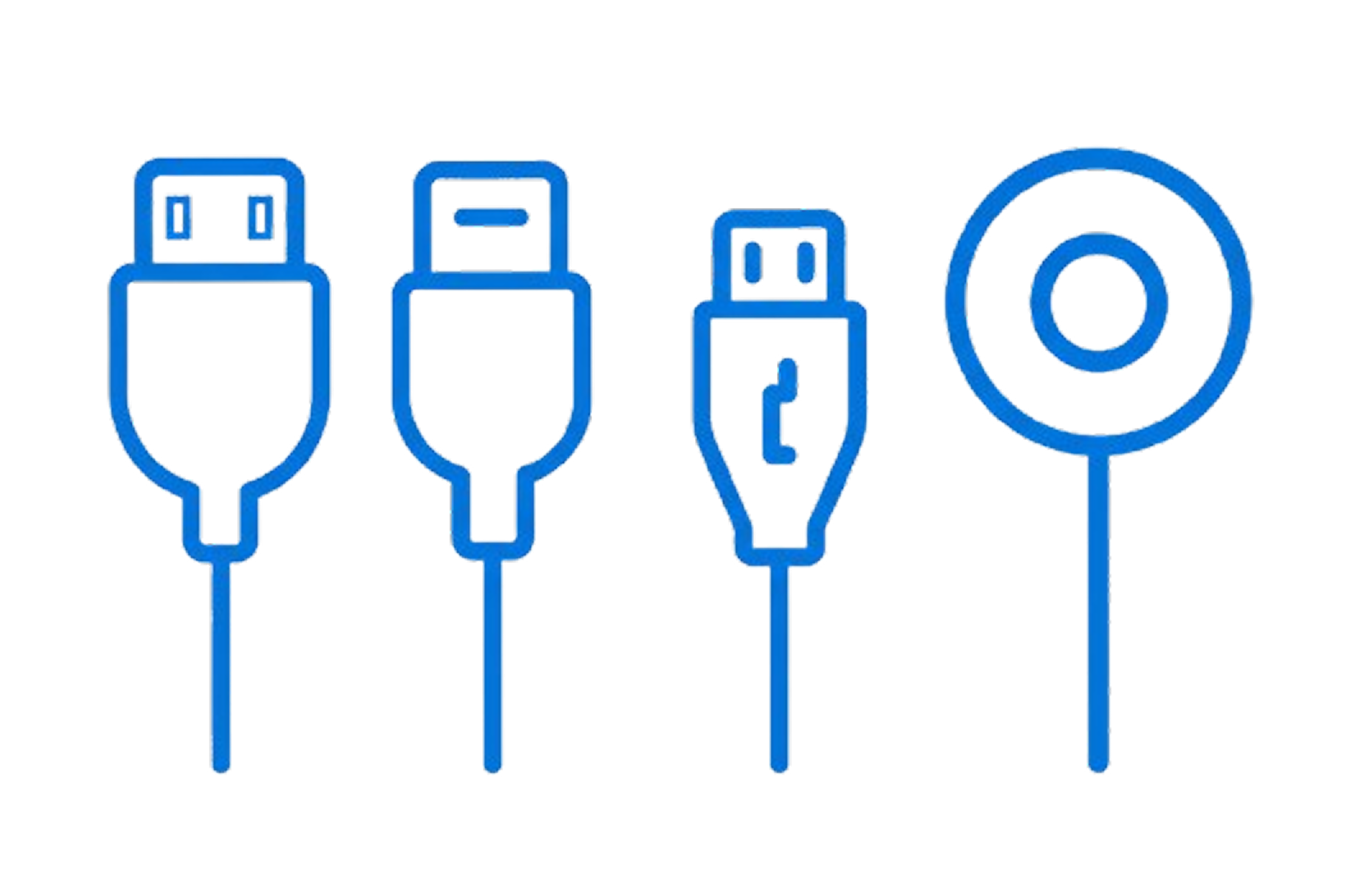 USB-C cable plugged into a phone